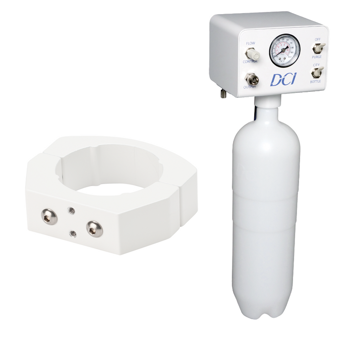 Asepsis Self-Contained Deluxe QS Single Water System w/2 Liter Bottle & 2" Clamp - DCI 8928QS