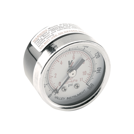 Round Pressure Gauge, 0-160 PSI - DCI 7260 - Avtec Dental