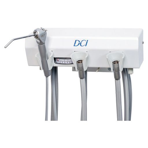 Alternative Arm Mounted Manual Control, 1 Wet & 1 Dry w/Tray & White Flex Arm - DCI 4128 - Avtec Dental