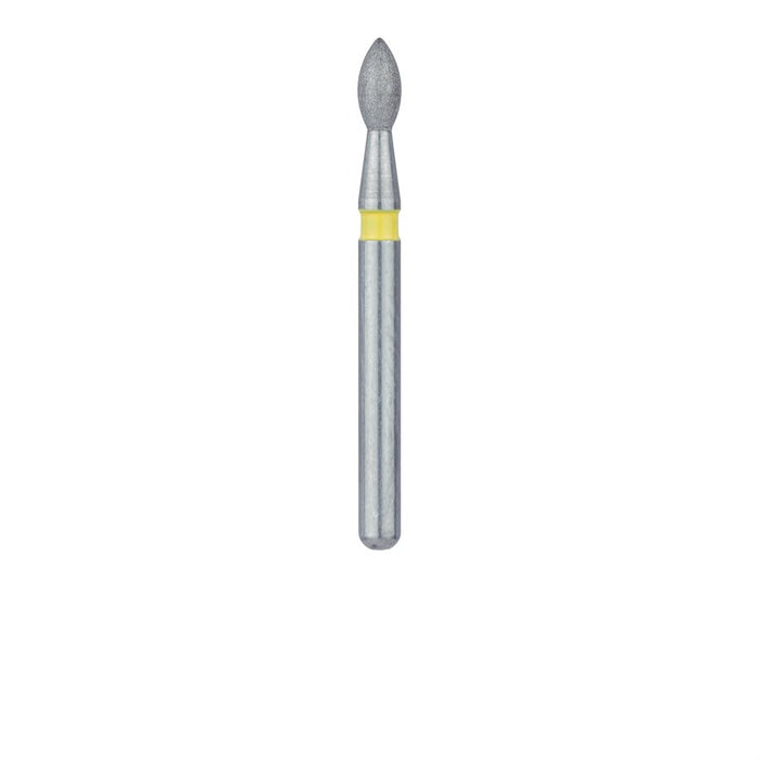 Single-Use Diamond Bur, Sterile, 25 Pack, 1.6mm Ø Finishing, Pointed Football, Bud, 3.5mm Working Length, FG - 3916VF - Avtec Dental