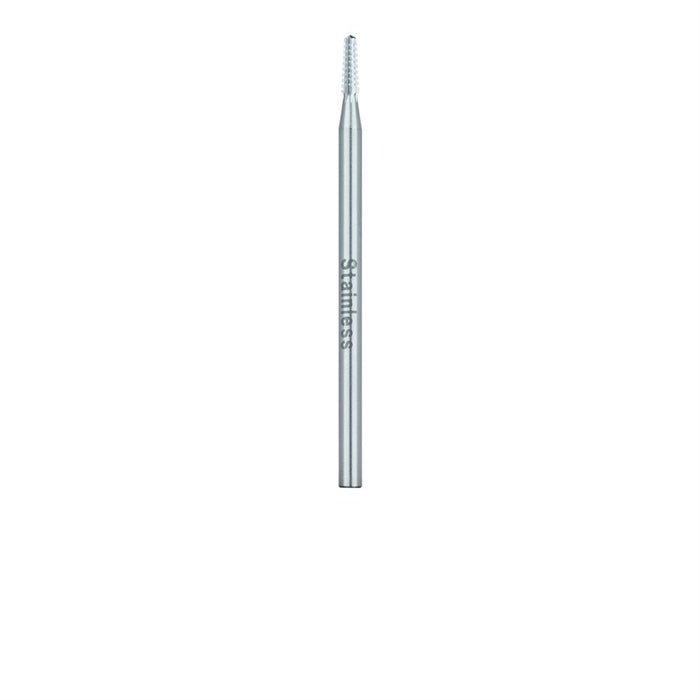 Steel Bur, Rust Free Stainless Steel Bur, Cross Cut Taper Point, 1.8mm Ø, HP - 39RF-018-HP - Avtec Dental