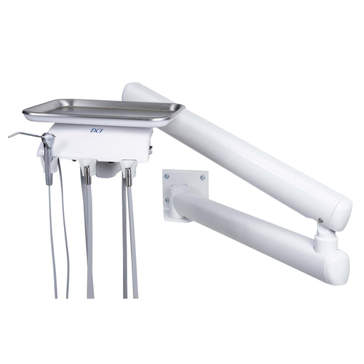 Series IV Arm Mounted Manual Control Unit for 2HP, 1 Wet & 1 Dry W/White Flex Arm - DCI 4529 - Avtec Dental