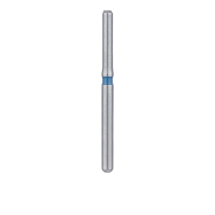 Single-Use Diamond Bur, Sterile, 25 Pack, 1.4mm Ø, End Cutting Cylinder, Medium, FG - 5014M - Avtec Dental