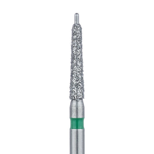Diamond Bur, Tapered Round End, Guide Pin, 1.6mm Ø, Coarse, FG - 508G-016-FG - Avtec Dental