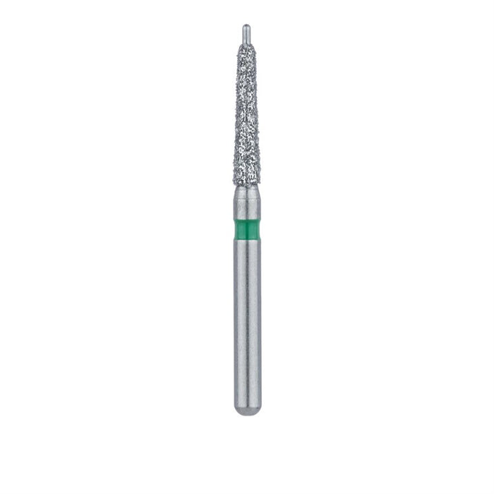 Diamond Bur, Tapered Round End, Guide Pin, 1.6mm Ø, Coarse, FG - 508G-016-FG - Avtec Dental