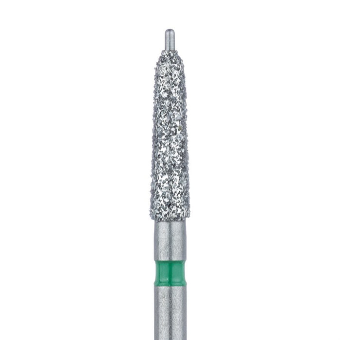 Diamond Bur, Tapered Round End, Guide Pin, 2mm Ø, Coarse, FG - 508G-020-FG - Avtec Dental