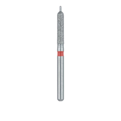 Diamond Bur, Round Cylinder, Guide Pin, 1.6mm Ø, Fine, FG - 509F-016-FG - Avtec Dental