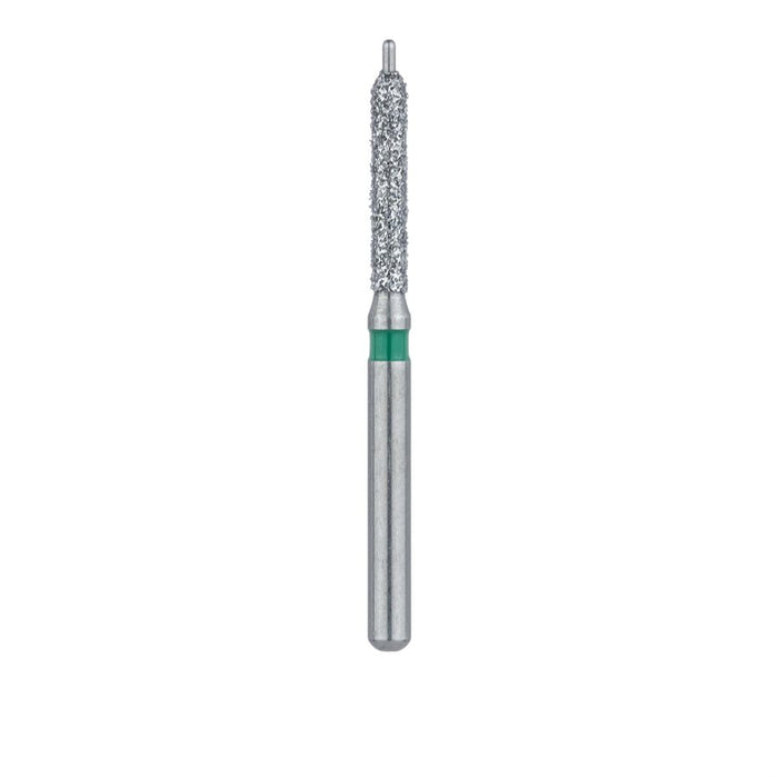 Diamond Bur, Round Cylinder, Guide Pin, 1.4mm Ø, Coarse, FG - 509G-014-FG - Avtec Dental