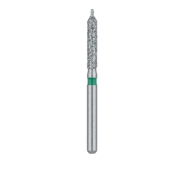Diamond Bur, Round Cylinder, Guide Pin, 1.6mm Ø, Coarse, FG - 509G-016-FG - Avtec Dental