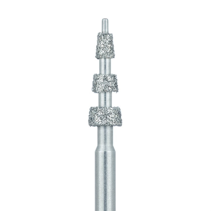 Modified Depth Diamond Bur, With Guide Pin, 0.3mm / 0.5mm / 0.7mm, Medium, FG - 510W-025-FG - Avtec Dental