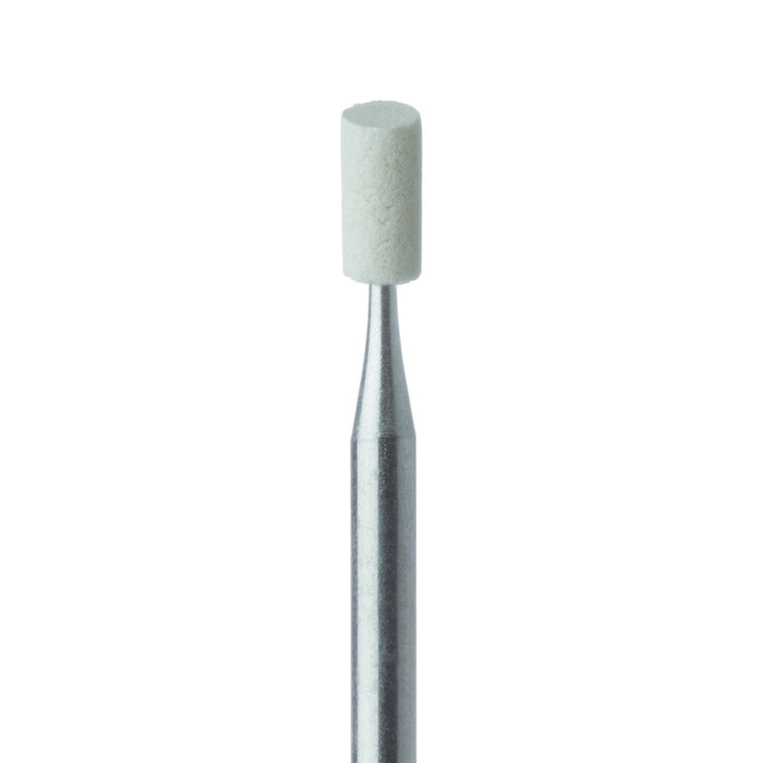 Abrasive, White, Long Cylinder, 2.5mm Ø, Extra Fine, HP - 638XF-025-HP-WH - Avtec Dental