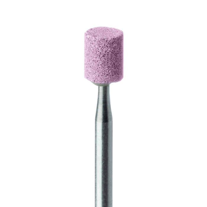 Abrasive, Pink, Short Wide Cylinder, 5mm Ø, Medium, HP - 640-050-HP-P - Avtec Dental