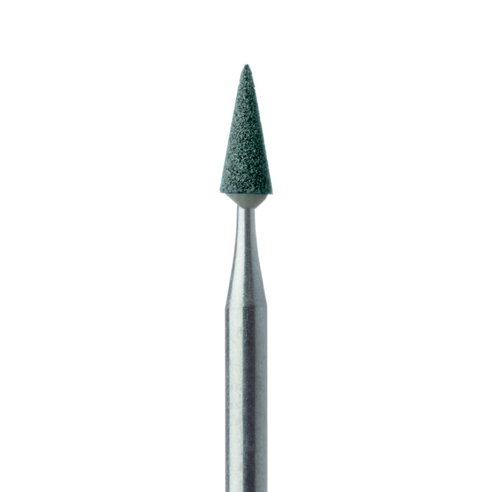 Abrasive, Green, Tapered Point, 2.8mm Ø, Fine, HP - 645F-028-HP-GRN - Avtec Dental