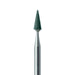 Abrasive, Green, Tapered Point, 2.8mm Ø, Fine, HP - 645F-028-HP-GRN - Avtec Dental
