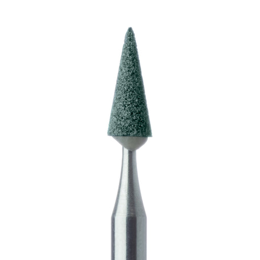 Abrasive, Green, Tapered Point, 2.8mm Ø, Fine, RA - 645F-028-RA-GRN - Avtec Dental