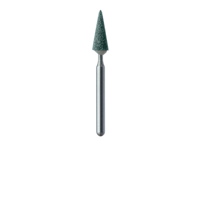Abrasive, Green, Tapered Point, 2.8mm Ø, Fine, HP - 645F-028-HP-GRN - Avtec Dental