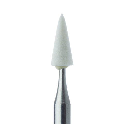 Abrasive, White, Tapered Point, 2.8mm Ø, Extra Fine, RA - 645XF-028-RA-WH - Avtec Dental