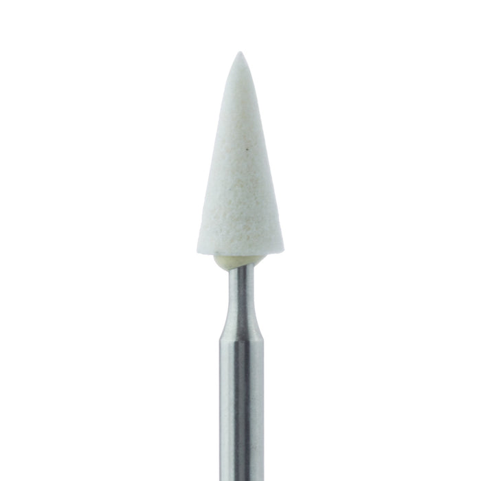Abrasive, White, Tapered Point, 2.8mm Ø, Extra Fine, FG - 645XF-028-FG-WH - Avtec Dental