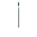 Abrasive, Green, Tapered Flat End, 2.5mm Ø, Fine, HP - 649-025-HP-GRN - Avtec Dental