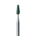 Abrasive, Green, Tapered Flat End, 2.5mm Ø, Fine, HP - 649-025-HP-GRN - Avtec Dental