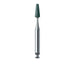 Abrasive, Green, Tapered Flat End, 2.5mm Ø, Medium, RA - 649-025-RA-GRN - Avtec Dental