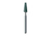 Abrasive, Green, Tapered Flat End, 2.5mm Ø, Fine, HP - 649F-025-FG-GRN - Avtec Dental