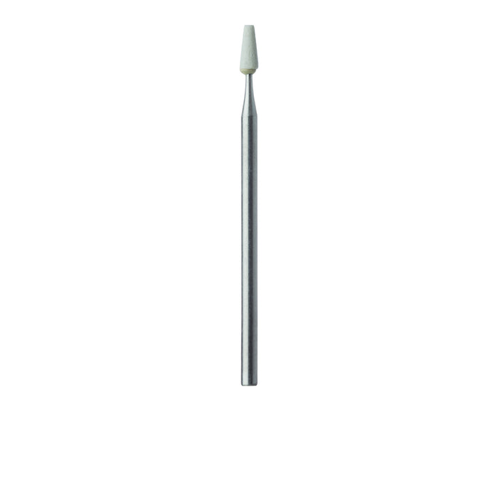 Abrasive, White, Tapered Flat End, 2.5mm Ø, Extra Fine, HP - 649XF-025-HP-WH - Avtec Dental