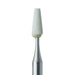 Abrasive, White, Tapered Flat End, 2.5mm Ø, Extra Fine, RA - 649XF-025-RA-WH - Avtec Dental