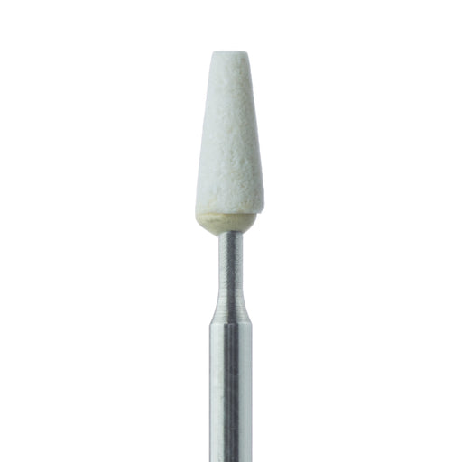 Abrasive, White, Tapered Flat End, 2.5mm Ø, Extra Fine, FG - 649XF-025-FG-WH - Avtec Dental