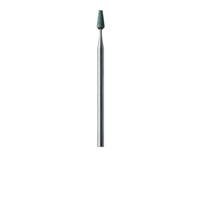 Abrasive, Green, Tapered Flat End, 2.8mm Ø, Medium, HP - 650-028-HP-GRN - Avtec Dental