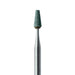 Abrasive, Green, Tapered Flat End, 2.8mm Ø, Medium, HP - 650-028-HP-GRN - Avtec Dental