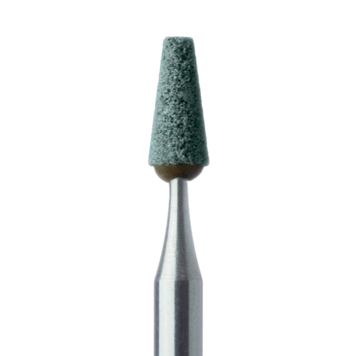 Abrasive, Green, Tapered Flat End, 2.8mm Ø, Medium, RA - 650-028-RA-GRN - Avtec Dental
