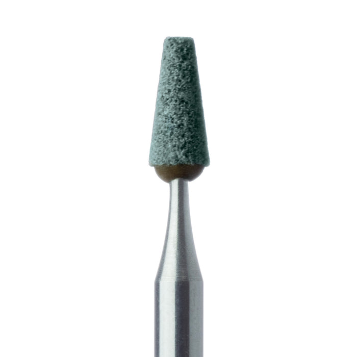 Abrasive, Green, Tapered Flat End, 2.8mm Ø, Medium, RA - 650-028-RA-GRN - Avtec Dental