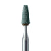 Abrasive, Green, Tapered Flat End, 2.8mm Ø, Medium, RA - 650-028-RA-GRN - Avtec Dental