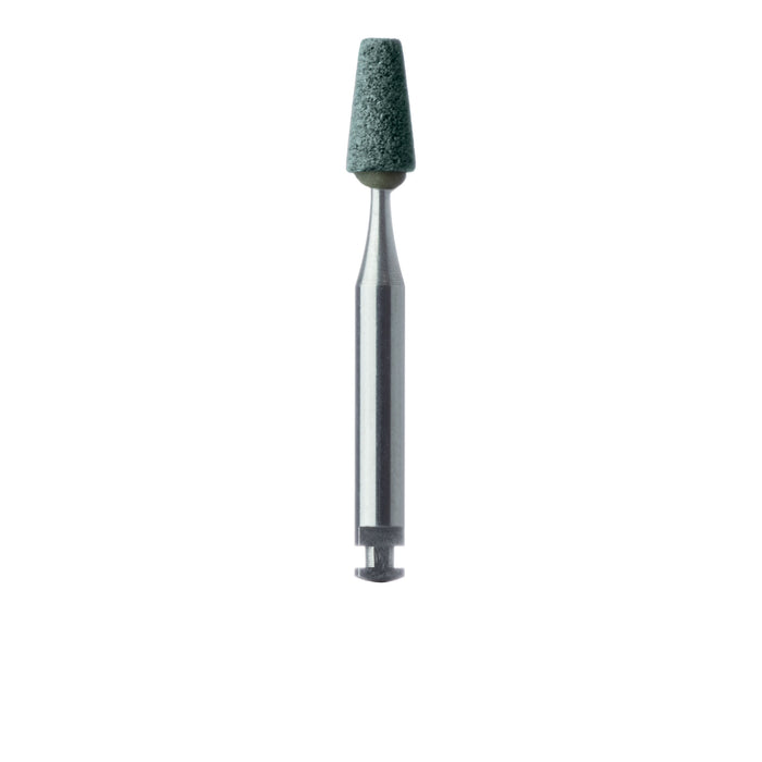 Abrasive, Green, Tapered Flat End, 3.2mm Ø, Medium, RA - 651-032-RA-GRN - Avtec Dental