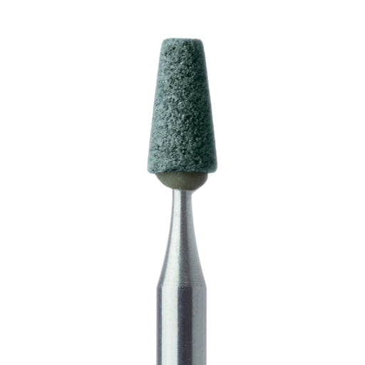 Abrasive, Green, Tapered Flat End, 3.2mm Ø, Medium, RA - 651-032-RA-GRN - Avtec Dental