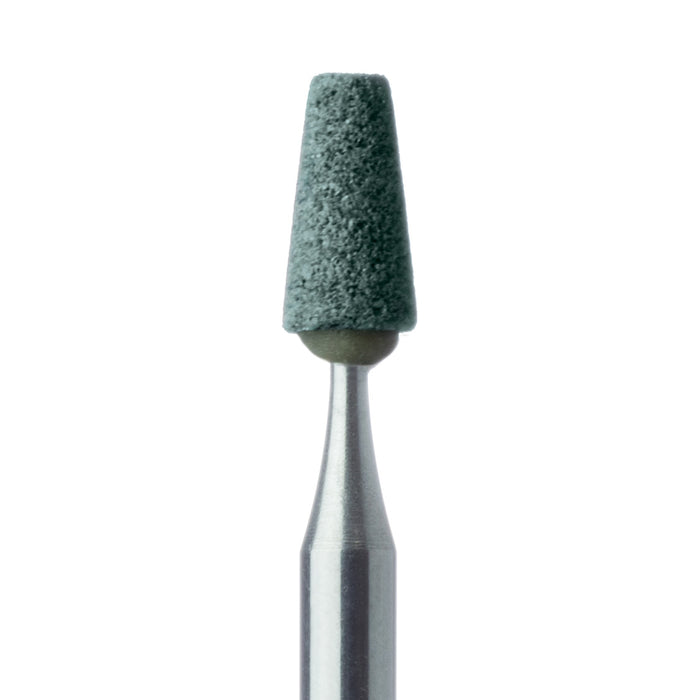 Abrasive, Green, Tapered Flat End, 3.2mm Ø, Medium, RA - 651-032-RA-GRN - Avtec Dental