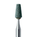 Abrasive, Green, Tapered Flat End, 3.2mm Ø, Medium, RA - 651-032-RA-GRN - Avtec Dental