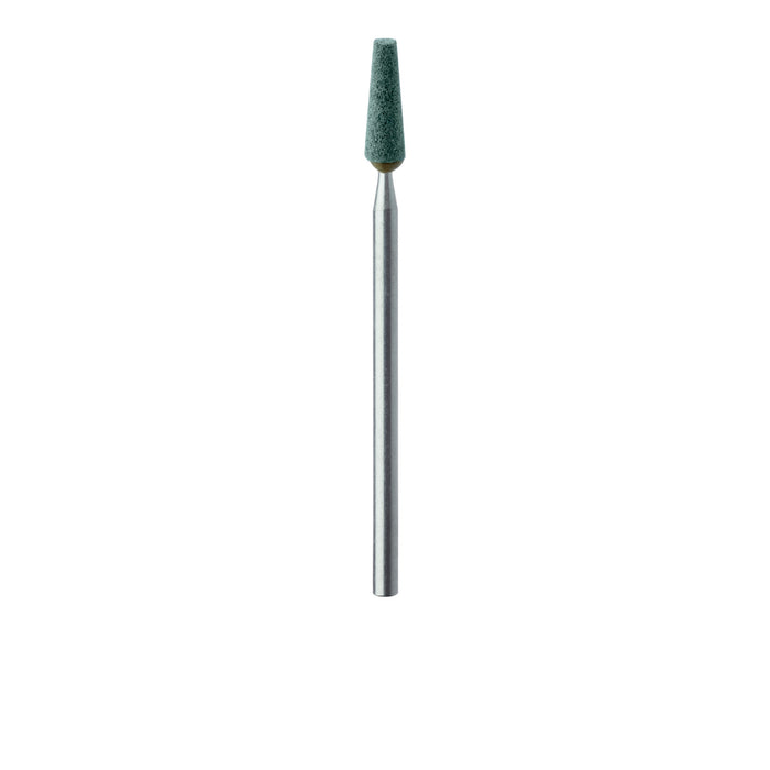 Abrasive, Green, Tapered Flat End, 3.5mm Ø, Medium, HP - 652-035-HP-GRN - Avtec Dental