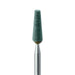 Abrasive, Green, Tapered Flat End, 3.5mm Ø, Medium, HP - 652-035-HP-GRN - Avtec Dental