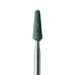 Abrasive, Green, Tapered Round End, 3.5mm Ø, Medium, HP - 652R-035-HP-GRN - Avtec Dental