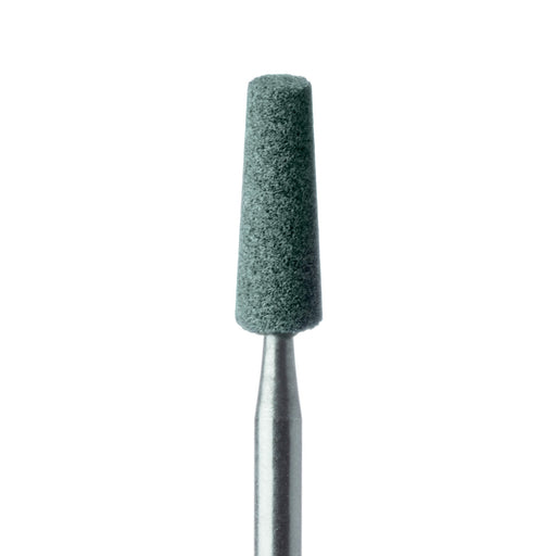 Abrasive, Green, Tapered Long Flat End, 4mm Ø, Medium, HP - 653-040-HP-GRN - Avtec Dental