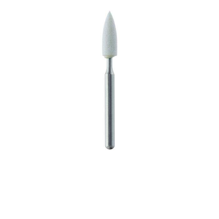 Abrasive, White, Flame, 2.5mm Ø, Extra Fine, FG - 660XF-025-FG-WH - Avtec Dental