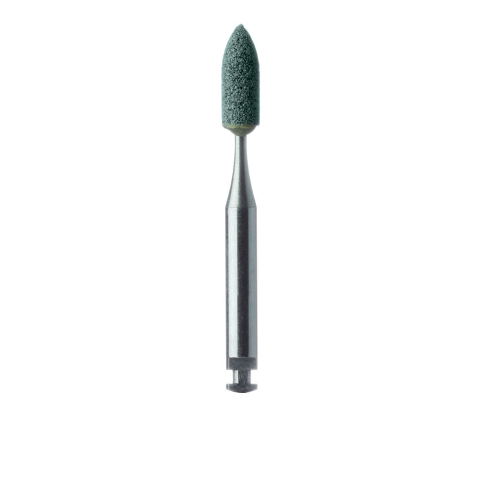 Abrasive, Green, Nose Cone, 2.5mm Ø, Medium, RA - 661-025-RA-GRN - Avtec Dental