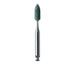 Abrasive, Green, Nose Cone, 2.5mm Ø, Medium, RA - 661-025-RA-GRN - Avtec Dental