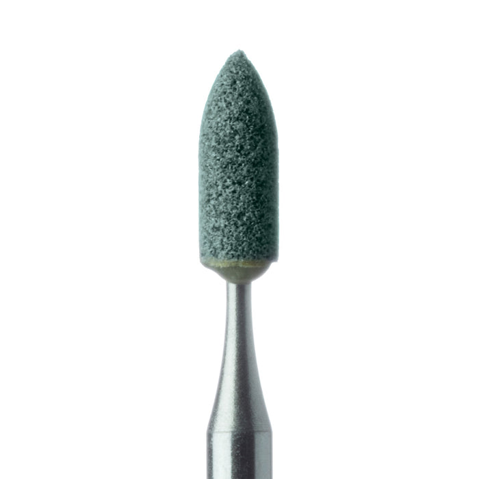 Abrasive, Green, Nose Cone, 2.5mm Ø, Medium, RA - 661-025-RA-GRN - Avtec Dental