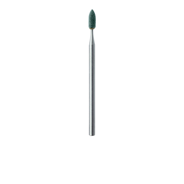 Abrasive, Green, Nose Cone, 2.5mm Ø, Fine, HP - 661F-025-HP-GRN - Avtec Dental
