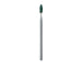 Abrasive, Green, Nose Cone, 2.5mm Ø, Fine, HP - 661F-025-HP-GRN - Avtec Dental