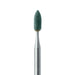 Abrasive, Green, Nose Cone, 2.5mm Ø, Fine, HP - 661F-025-HP-GRN - Avtec Dental