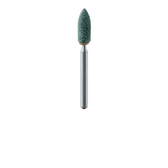 Abrasive, Green, Nose Cone, 2.5mm Ø, Fine, FG - 661F-025-FG-GRN - Avtec Dental